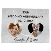 Weddenschap met zilveren foto's groot cadeauzakje (Achterkant)