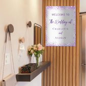 Weddenschap met zilveren paarse pleisters poster