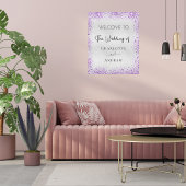 Weddenschap met zilveren paarse pleisters poster