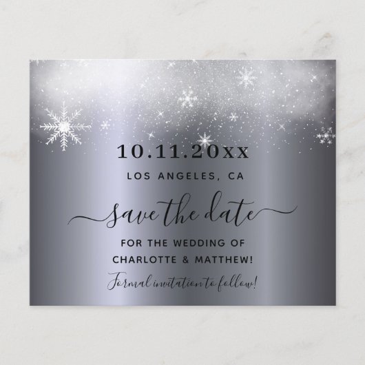 Weddenschap met zilveren sneeuw, met uitzondering  flyer (Voorkant)