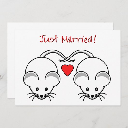 Weddenschap Mice White Aankondiging (Voorkant / Achterkant)