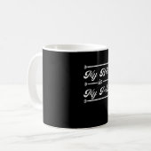 Weddenschap - Mijn bride Mijn Pride - Proud Groom Koffiemok (Voorkant links)
