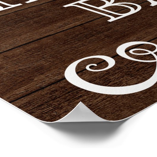 Weddenschap - Mimosa Bar - trouwe bruiloft Poster (Hoek)