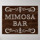 Weddenschap - Mimosa Bar - trouwe bruiloft Poster (Voorkant)