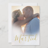 Weddenschap Modern 2 Fotobedekking - Eenvoudig Kaart (Voorkant)