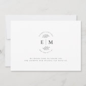 Weddenschap Modern Minimalist Elegant Chic Bedankkaart (Voorkant)