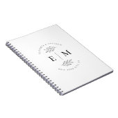 Weddenschap Modern Minimalist Elegant Chic Notitieboek (Rechterzijde)