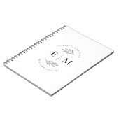 Weddenschap Modern Minimalist Elegant Chic Notitieboek (Linkerzijde)