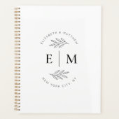 Weddenschap Modern Minimalist Elegant Chic Planner (Voorkant)