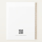 Weddenschap Modern Minimalist Elegant Chic Planner (Achterkant)