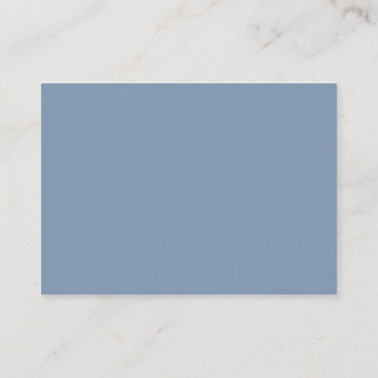 Weddenschap Modern Minimalist Foto Dusty Blue QR R Informatiekaartje (Achterkant)