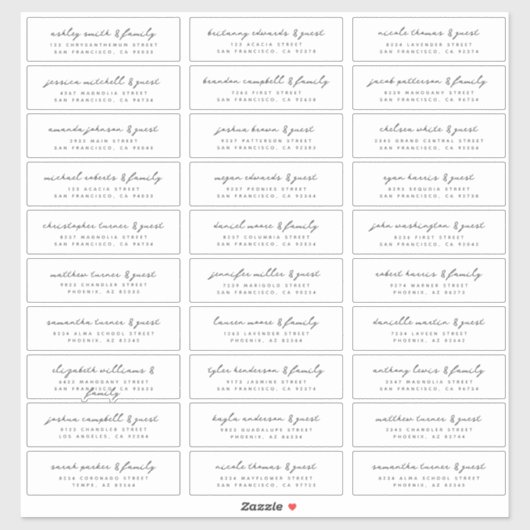 Weddenschap Moderne Eenvoudige zwarte en witte gas Sticker (Vel)