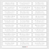 Weddenschap Moderne Eenvoudige zwarte en witte gas Sticker (Vel)