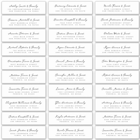 Weddenschap Moderne Eenvoudige zwarte en witte gas Sticker (Voorkant)