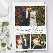 Weddenschap Moderne Minimalistische Calligrafie 3 Bedankkaart