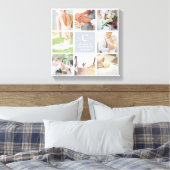 Weddenschap Monogram 8 Foto Collage Canvas Afdruk (Insitu (Slaapkamer))