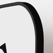 Weddenschap Monogram Black en White Elegant Guest Pickleball Paddle (Links Detail)