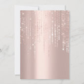 Weddenschap Monogram Blush Roos Strings Confetti Kaart (Achterkant)