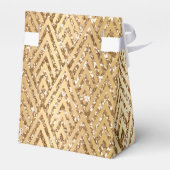 Weddenschap Monogram Faux Gold Favor Box Bedankdoosjes (Achterkant)