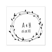 Weddenschap Monogram met handgeschreven stempel (Design)