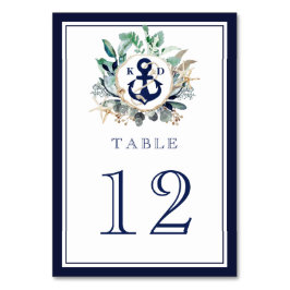Weddenschap Monogram Rustic Nautical Waterverf Anc Kaart