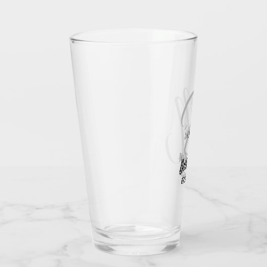 Weddenschap Monogram Typografie Best Man Glas (Rechts)