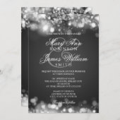 Weddenschap Mousserende lichten zilver Kaart (Voorkant / Achterkant)