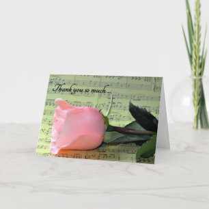 Weddenschap Muziek Hartelijk dank Bedankkaart