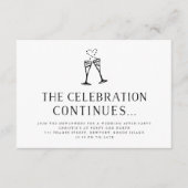 Weddenschap na partijuitnodiging Kaart invoegen (Voorkant)