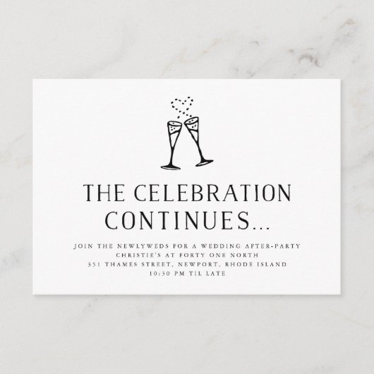 Weddenschap na partijuitnodiging Kaart invoegen (Voorkant)