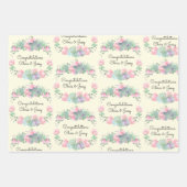 Weddenschap Namen Rozen Succuleren 3 Cadeaus Inpakpapier Vel (Voorkant 2)