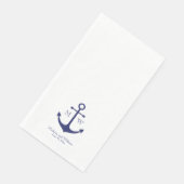 Weddenschap Nautical anchor marvy white custom mon Servet (Hoek)