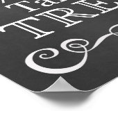 Weddenschap - Neem een bord met een Treat-bord Poster (Hoek)
