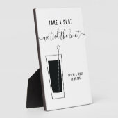 Weddenschap, neem een foto van de Knot-tafel. Fotoplaat (Zijkant)