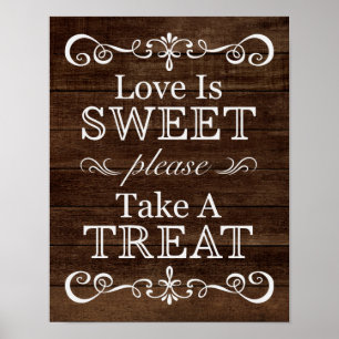 Weddenschap - Neem een Twitter Rustic Weddenschap Poster