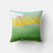 Weddenschap Newly Weds Modern Rustic Festival Kussen (Achterkant)