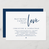Weddenschap, niets Fancy, gewoon liefde Kaart (Voorkant / Achterkant)