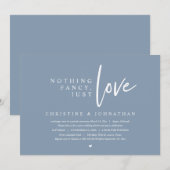 Weddenschap, niets Fancy, gewoon liefde Kaart (Voorkant / Achterkant)