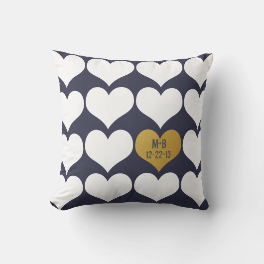 Weddenschap Nieuwe Jubileum Gift Pillow Kussen (Voorkant)