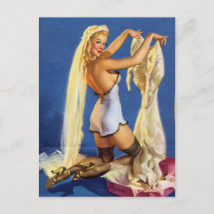 Weddenschap Night Pin Up Briefkaart