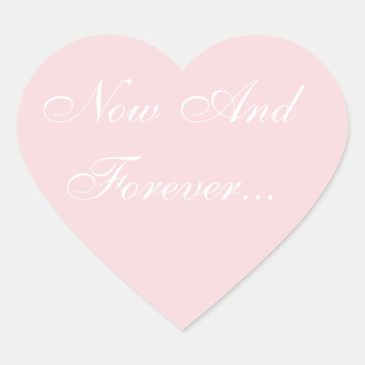 Weddenschap Noite Bleek roze Hart Sticker (Voorkant)