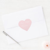 Weddenschap Noite Bleek roze Hart Sticker (Envelop)