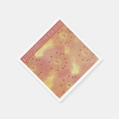 Weddenschap Norm Napkin Asian Influenced Floral Servet (Hoek)