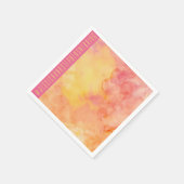 Weddenschap Norm Napkin Fresh Flowers Floral Servet (Hoek)