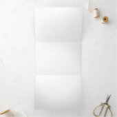 Weddenschap normaal drieluik uitnodiging (Binnen)