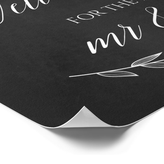 Weddenschap - Nou wil bruiloft-bord Poster (Hoek)