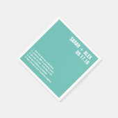 Weddenschap of douche Facts Cocktail Napkin Servet (Hoek)