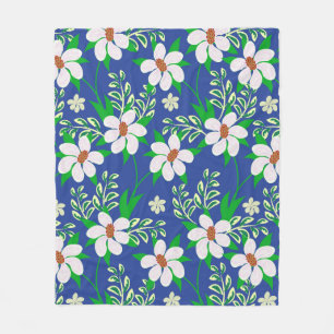 Weddenschap of uitnodiging met abstracte florale b fleece deken