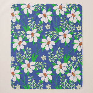 Weddenschap of uitnodiging met abstracte florale b sherpa deken