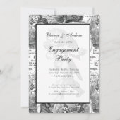 Weddenschap of Verloving Cupid French Toile Kaart (Voorkant)